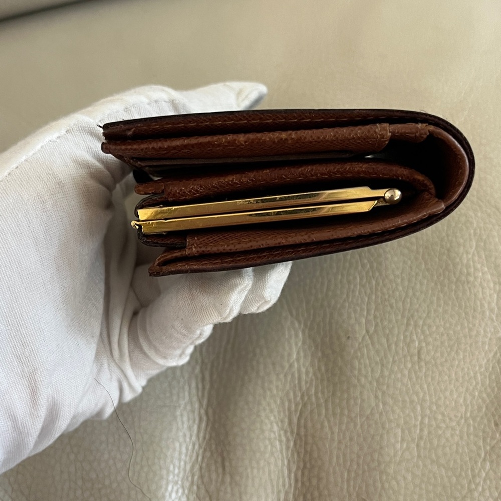 Louis Vuitton Monogram Brown and Gold Bifold and Kisslock Wallet - Picture 10 of 11